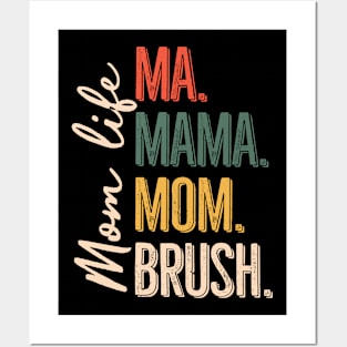 Ma Mama Mom Bruh Mom Life Gift For Women Mother day Posters and Art